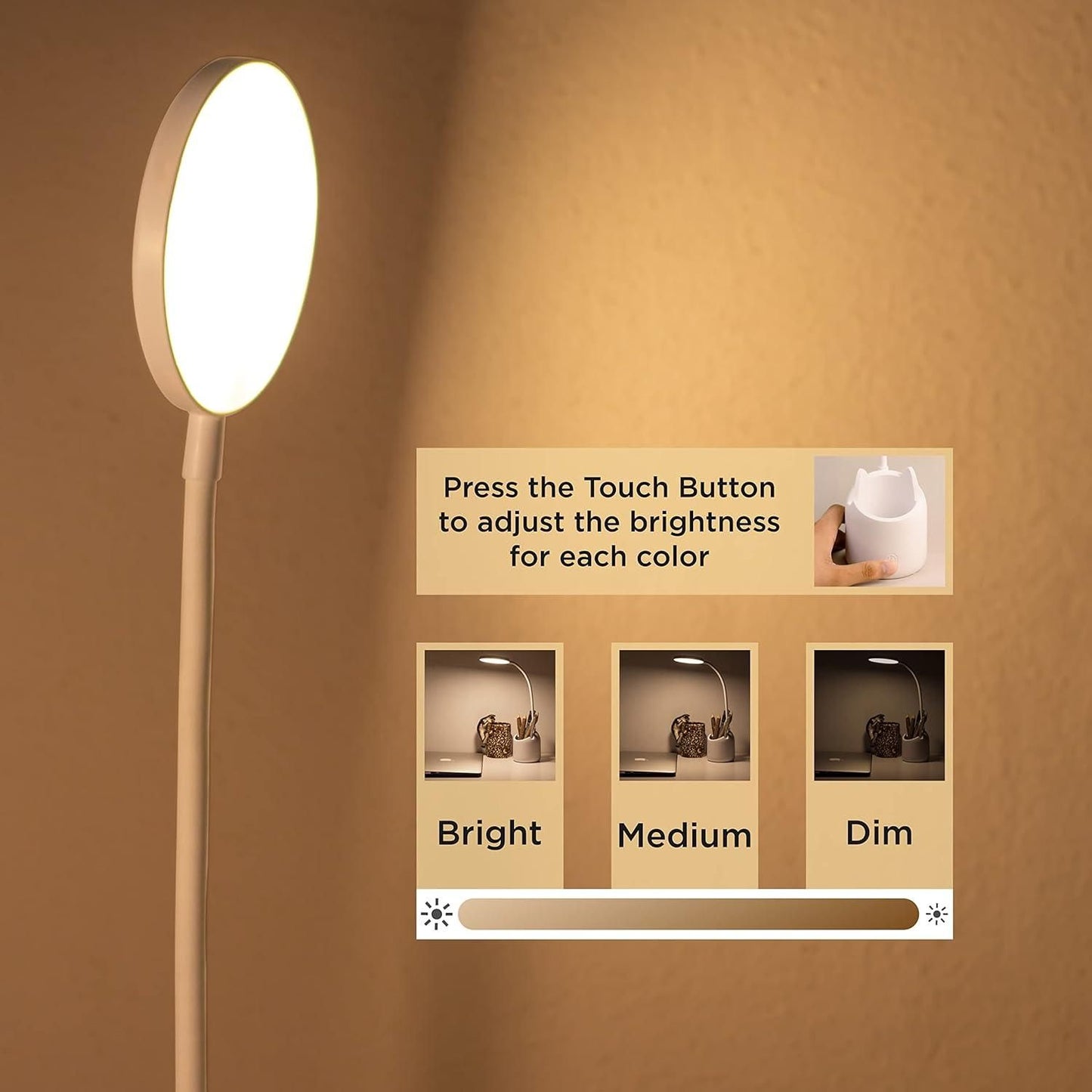 Study Table Pen Holder with lamp