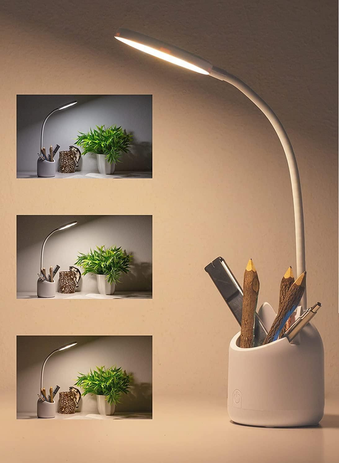 Study Table Pen Holder with lamp