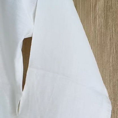 Women's Khadi Cotton A-Line Midi Dress