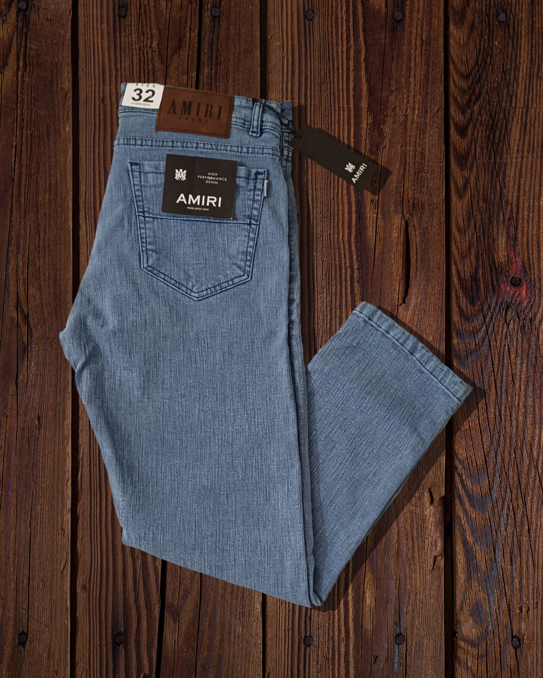 AMIRI High-Performance Light Blue Straight Fit Denim Jeans ( Unisex )