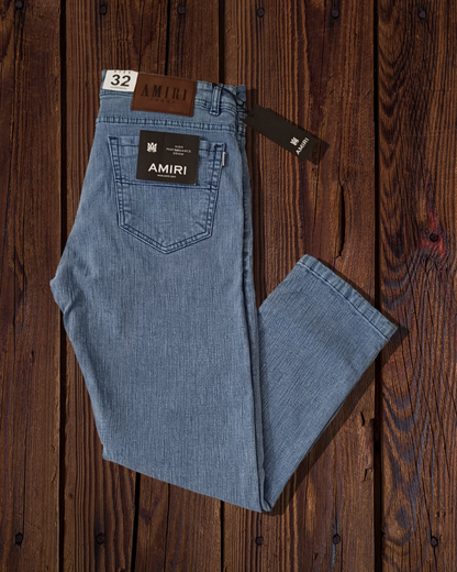 AMIRI High-Performance Light Blue Straight Fit Denim Jeans ( Unisex )